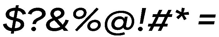 FactorA Medium35Italic Font OTHER CHARS