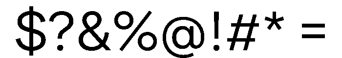 FactorA Regular Font OTHER CHARS