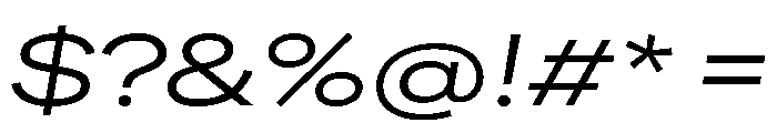 FactorA Regular100Italic Font OTHER CHARS