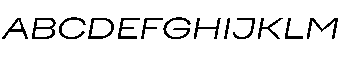 FactorA Regular100Italic Font UPPERCASE