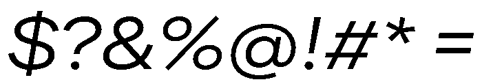 FactorA Regular35Italic Font OTHER CHARS