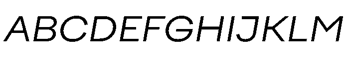 FactorA Regular35Italic Font UPPERCASE