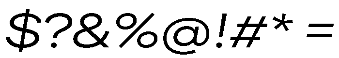 FactorA Regular65Italic Font OTHER CHARS