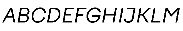 FactorA RegularItalic Font UPPERCASE