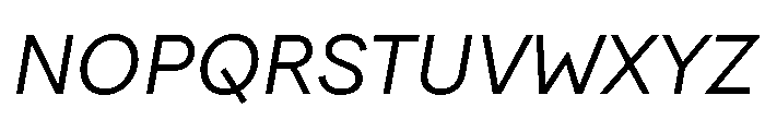 FactorA RegularItalic Font UPPERCASE