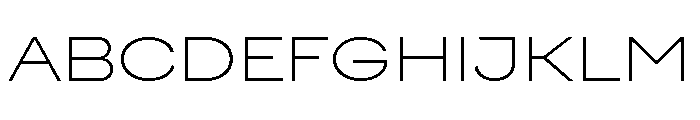 FactorA Ultralight100 Font UPPERCASE