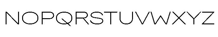 FactorA Ultralight100 Font UPPERCASE