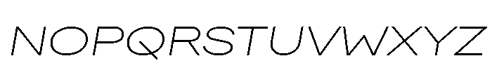 FactorA Ultralight100Italic Font UPPERCASE