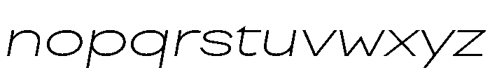 FactorA Ultralight100Italic Font LOWERCASE