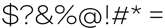 FactorA Ultralight35 Font OTHER CHARS