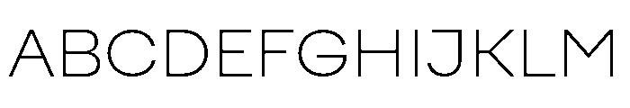 FactorA Ultralight35 Font UPPERCASE