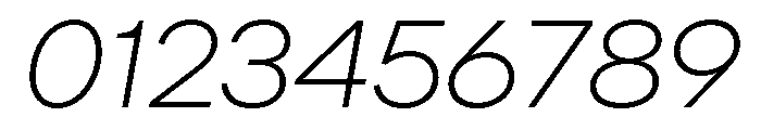 FactorA Ultralight35Italic Font OTHER CHARS