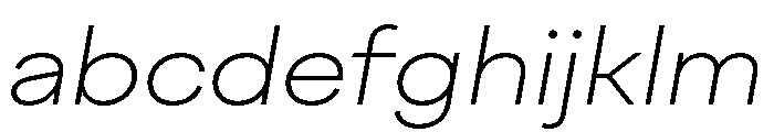 FactorA Ultralight35Italic FONT