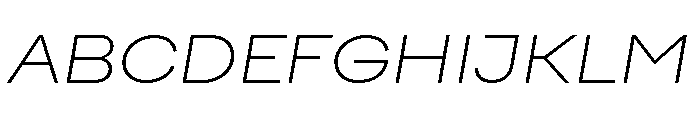 FactorA Ultralight65Italic Font UPPERCASE