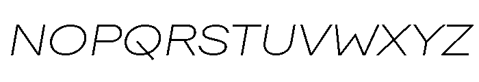 FactorA Ultralight65Italic Font UPPERCASE