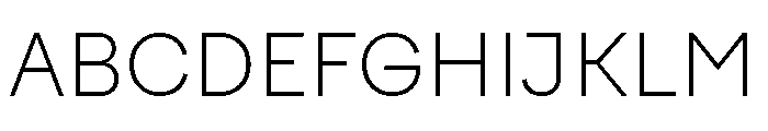 FactorA Ultralight Font UPPERCASE