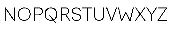 FactorA Ultralight Font UPPERCASE