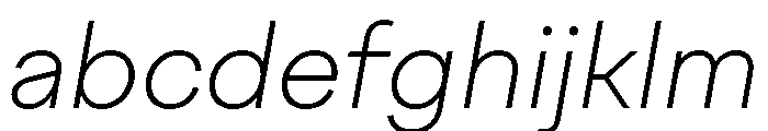 FactorA UltralightItalic FONT