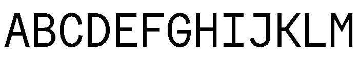 FactorAMono Regular Font UPPERCASE