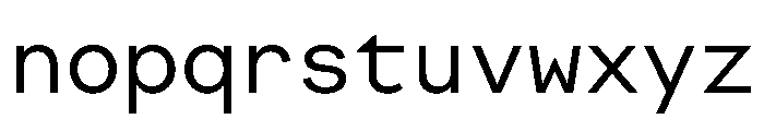 FactorAMono Regular Font LOWERCASE