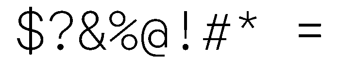 FactorAMono Ultralight Font OTHER CHARS