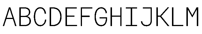 FactorAMono Ultralight Font UPPERCASE