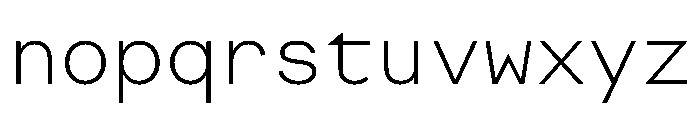 FactorAMono Ultralight Font LOWERCASE