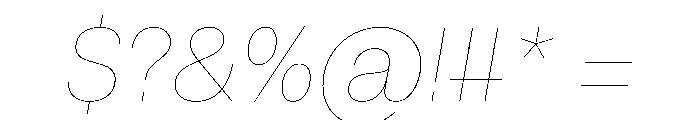Fakt AirItalic Font OTHER CHARS