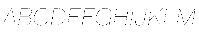 Fakt AirItalic Font UPPERCASE