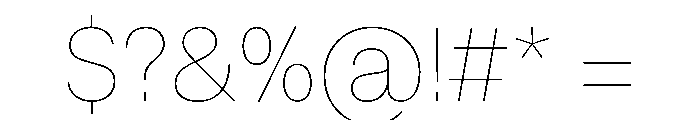 Fakt Hair Font OTHER CHARS