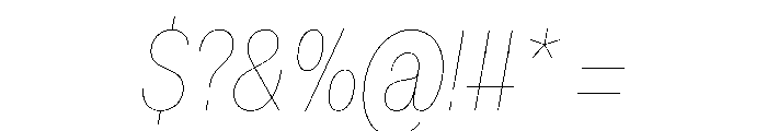 FaktCondensed AirItalic Font OTHER CHARS