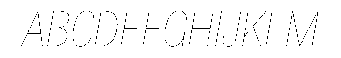 FaktCondensed AirItalic Font UPPERCASE