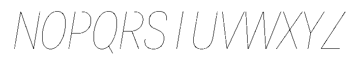FaktCondensed AirItalic Font UPPERCASE