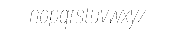 FaktCondensed AirItalic Font LOWERCASE