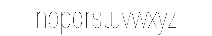 FaktCondensed Air Font LOWERCASE