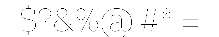 FaktSlabStencil Air Font OTHER CHARS