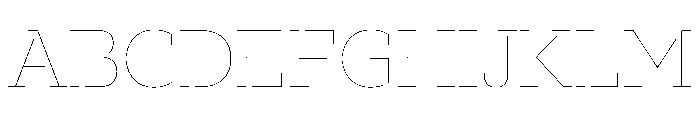 FaktSlabStencil Air Font UPPERCASE