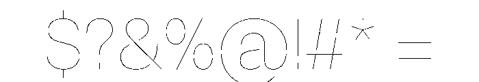 FaktStencil Air Font OTHER CHARS
