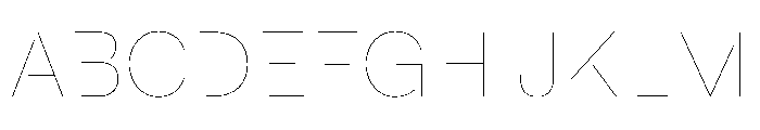 FaktStencil Air Font UPPERCASE
