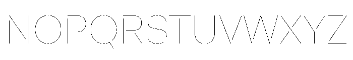 FaktStencil Air Font UPPERCASE