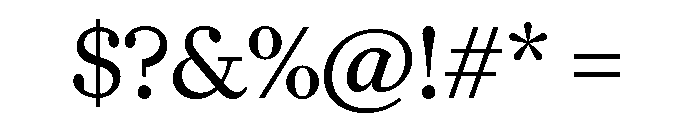 FamilyVF Roman Font OTHER CHARS