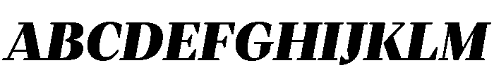 Fammilia BT Black Italic Font UPPERCASE