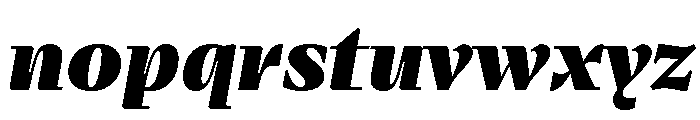 Fammilia BT Black Italic Font LOWERCASE