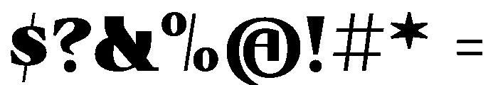 Fammilia BT Black Font OTHER CHARS