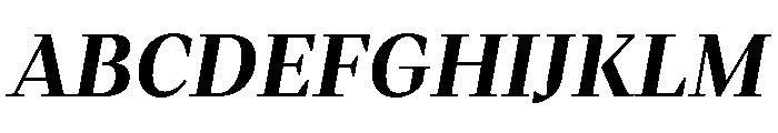 Fammilia BT Bold Italic Font UPPERCASE