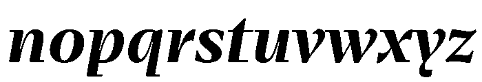 Fammilia BT Bold Italic Font LOWERCASE