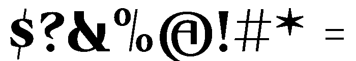 Fammilia BT Bold Font OTHER CHARS