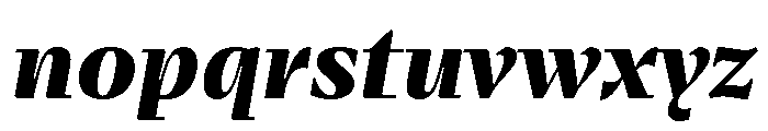 Fammilia BT ExtraBold Italic Font LOWERCASE