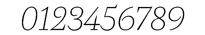 Fammilia BT ExtraLight Italic Font OTHER CHARS