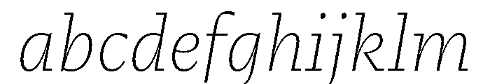 Fammilia BT ExtraLight Italic FONT
